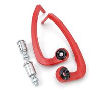 Paramanos Moto Protector Puños para Manillar, Protector Palancas Embrague Y Freno, Universal para Manillar 22 Mm con Orificio Interior 18 Mm Guardamanos(Red)