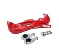 Paramanos Moto Protectores de Manos para Motocicleta de 22 mm y 28 mm, Protectores de Manillar para Moto de Cross Guardamanos(Red N)