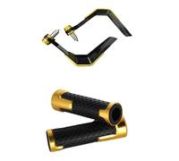 Paramanos Moto Protectores Unes Manillar Fibra Carbono A Prueba Viento 7/8" Scooter Protector Palanca Montaña con Refuerzo Aluminio Protector Freno Embrague Manoplas(2 Golden)