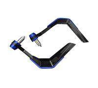 Paramanos Moto Protectores Unes Manillar Fibra Carbono A Prueba Viento 7/8" Scooter Protector Palanca Montaña con Refuerzo Aluminio Protector Freno Embrague Manoplas(Blue)