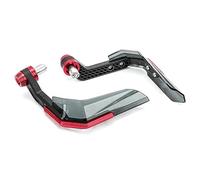 Paramanos Moto Travesaño de Motocicleta - Protector Manos plástico, Control y Comodidad Cubre Manetas Moto(2Pc Red)