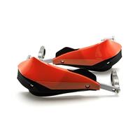 Paramanos Motocicleta 1 par 22mm 25mm 28mm Universal Motocicleta Manillar Protectores de Barra Dirt Bike guardamanos para Honda para Suzuki(Naranja)