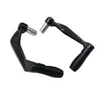Paramanos Motocicleta Protección Motocicleta Palanca Embrague Freno Manillar Aleación Aluminio Protector Mano Modificación Accesorios(Black)