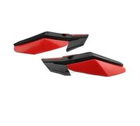 Paramanos Motocicleta Protección Universal Protector Mano Manillar Motocicleta Alerón(Red)