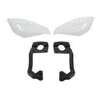 Paramanos Motocicleta Protector Manos Universal 22 Mm Motocross Todoterreno Quad Motocicleta Cortavientos(White)