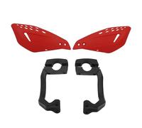 Paramanos Motocicleta Protector Manos Universal 22 Mm Motocross Todoterreno Quad Motocicleta Cortavientos(Red)