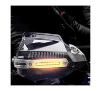 Paramanos para FO&RZA 300 2019 para Super Cub CBF 600 FMX 650 Cb600F SH 125I Protectores De Manos para Motocicleta Protector De Manos Parabrisas con Luz Mano para Moto(Black-Amber Light)