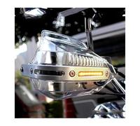 Paramanos para FO&RZA 300 2019 para Super Cub CBF 600 FMX 650 Cb600F SH 125I Protectores De Manos para Motocicleta Protector De Manos Parabrisas con Luz Mano para Moto(Clear-Amber Light)