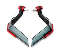 Paramanos para Motocross para Svartpilen 401 250 701 para Vitpilen 250 Protector De Manos para Motocicleta Protector De Mano para Parabrisas(Red)