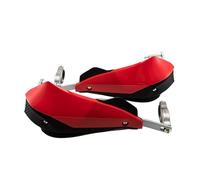 Paramanos para Motocross Universal 1 par 22mm 25mm 28mm Manillar de Motocicleta Manillar Protectores de Barra Dirt Bike guardamanos(Red)