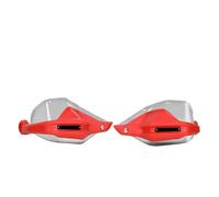 Paramanos Parabrisas para Montana XR1 125 EVO para Macbor 125EVO, Protector De Manos Mejorado para Motocicleta Guardamanos Motocicleta Mano(Red Tranparent Big)