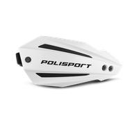 POLISPORT 8308600002 - Paramanos BULLIT FWA 2 puntos de fijación fabricado en plástico con kit de montaje incluido compatible con todos los modelos de motocross/enduro en color blanco