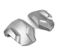 Paramanos Y Parabrisas para Motocicleta para R1250GS Adventure 2018-2024. Protectores De Nudillos A Prueba Viento Protector Parabrisas(Plata Mate)