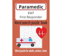 Paramedic, EMT, first responder word search book