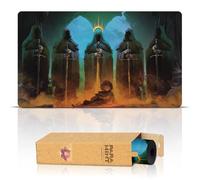 Paramint Amon Sûl (Bordes cosidos) - Alfombra de Juego El Señor de los Anillos - Compatible con tapete de Juego Magic The Gathering - Juega a MTG, YuGiOh, TCG