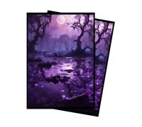Paramint Black Mana Fundas para cartas MTG - 100 unidades, tamaño estándar - Compatibles con Magic The Gathering y Lorcana - Fundas dobles - Diseño artístico original, protección prémium