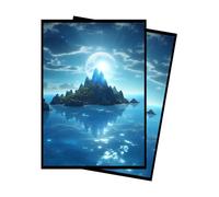 Paramint Blue Mana Fundas para cartas MTG - 100 unidades, tamaño estándar - Compatibles con Magic The Gathering y Lorcana - Fundas dobles - Diseño artístico original, protección prémium
