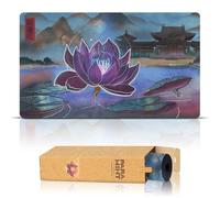 Paramint Dark Lotus (Bordes cosidos) - Alfombra de Juego MTG - Compatible con tapete de Juego Magic The Gathering - Juega a MTG, YuGiOh, TCG - Diseños Originales y Accesorios