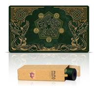 Paramint Emerald Phoenix (Bordes cosidos) - Alfombra de Juego MTG - Compatible con tapete de Juego Magic The Gathering - Juega a MTG, YuGiOh, TCG - Diseños Originales y Accesorios