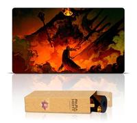 Paramint I Am No Man (Bordes cosidos) - Alfombra de Juego El Señor de los Anillos - Compatible con tapete de Juego Magic The Gathering - Juega a MTG, YuGiOh, TCG