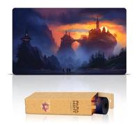 Paramint Magic Hour (Bordes cosidos) - Alfombra de Juego MTG de Andreas Rocha - Compatible con tapete de Juego Magic The Gathering - Juega a MTG, YuGiOh, TCG - Diseños Originales