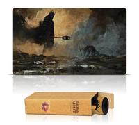 Paramint The Fate of Isildur (Bordes cosidos) - Alfombra de Juego El Señor de los Anillos - Compatible con tapete de Juego Magic The Gathering - Juega a MTG, YuGiOh, TCG