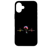 Paramotoring motorizado de la Mujer del ECG del Latido del corazón de PPG del Parapente Carcasa para iPhone 16 Plus