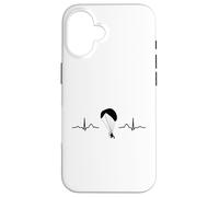 Paramotoring motorizado de la Mujer del ECG del Latido del corazón de PPG del Parapente Carcasa para iPhone 16