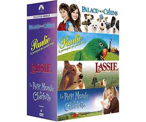 Paramount Collection Animaux : Palace pour chiens + Paulie le perroquet qui parlait trop + Lassie + Le petit monde de Charlotte [Francia] [DVD]