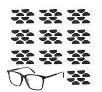 Paranaso Para Gafas - Esponja 1.9x0.8x0.15cm Negro/Cuero | Puente Nasal No Glip 10 Piezas Con Rodamientos Para Hombres, Mujeres, Niños, Adolescentes, Interior, Exterior, Trabajo