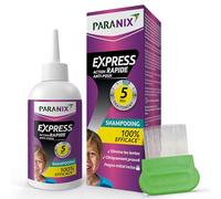 Paranix EXPRESS 5 minutos - Champú antipiojos y liendres 100% efectivo*: trata y protege - 200 ml - Peine fino de metal incluido