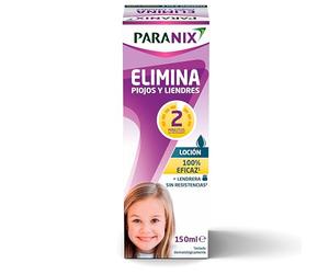 Paranix Loción Tratamiento, Elimina Piojos y Liendres, 150ml | Incluye Lendrera, 100% Eficaz contra piojos, 2 minutos de tratamiento, Sin Resistencias, Desde 3 Años