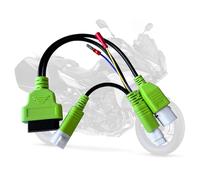 PARANNIC Cable adaptador de diagnóstico OBD2 3 en 1 para motocicletas Yamaha, 3 pines hembra/macho + conector macho de 4 pines, compatible con modelos antiguos Yamaha, funciona con herramientas Elm327
