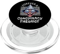 Paranoia: Divertida Cita de Sarcasmo para Siempre: un teórico de la conspiración PopSockets PopGrip para MagSafe