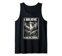 Paranormal Cristiano Gráfico Extraterrestre Engaño Bíblico OVNI Camiseta sin Mangas