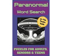 Paranormal Word Search Puzzle Book: Puzzle Book with Easy to Read Print, about Paranormal, Ghosts, Urban Legends and More | 6x9 inches, 110 pages | ... Gift for Vacations, Holidays and Free Times