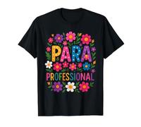 Paraprofessional para Maestro De Regreso A La Escuela Feliz Primer Camiseta gráfica económica, Hombre, Negro, L