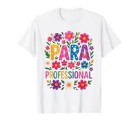Paraprofessional para Maestro De Regreso A La Escuela Feliz Primer Camiseta gráfica económica, Hombre, Blanco, M