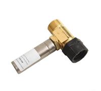 Pararrayos de martillo de agua de acero inoxidable de 7/8 pulgadas con tuerca hembra x rosca macho de 3/4 pulgadas, latón y reducción de ruido hidráulica SS para sistemas de fontanería, 1 paquete