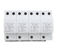 Pararrayos Protector 4P Disyuntor de protección Anti truenos con protección de Voltaje de 385 VCA para gabinete de distribución de energía doméstica y Sistemas fotovoltaicos (150KA)