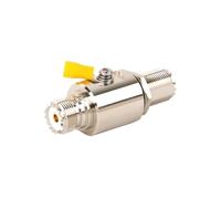 Pararrayos UHF macho/hembra a protector contra sobretensiones Coaxial hembra for equipos HAM de Radio CB(UHF F-UHF F)