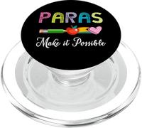 Paras lo Hacen Posible Maestro Paraeducador Paraprofesional PopSockets PopGrip para MagSafe