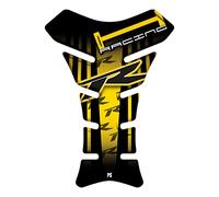 Paraserbatoio.it Adhesivo efecto 3D Protector de depósito resinado, compatible con Honda CBR 125 250 600 1000 RR V1 amarillo
