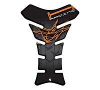 Paraserbatoio.it Adhesivo efecto 3D protector para depósito resinado, compatible con Honda Hornet CB 500 600 900 1000 V2 naranja y negro