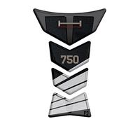 Paraserbatoio.it Adhesivo efecto 3D protector protector para depósito resinado, compatible con Honda VFR 750, VFR750 negro