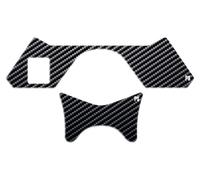 Paraserbatoio.it Adhesivo resinado Protector para placa de dirección con hinchazón compatible con Suzuki Bandit 1250-BANDIT 650 del 07 al 10 Medidas 152,2 x 83,4 mm Carbon