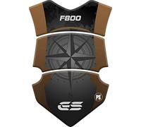 Paraserbatoio.it Protector adhesivo efecto 3D para moto compatible con BMW F 800 GS - ADV Adventure hasta 2015 (Brown)