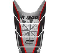 Paraserbatoio.it Protector adhesivo efecto 3D para moto compatible con BMW R1200 GS 2008-2012, R 1200 (rojo)