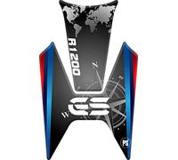 Paraserbatoio.it Protector adhesivo efecto 3D para moto compatible con BMW R1200 GS 2013-2019, R 1200 (Black-Blue-Red)