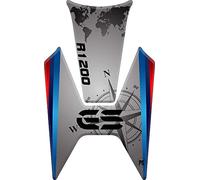 Paraserbatoio.it Protector adhesivo efecto 3D para moto compatible con BMW R1200 GS 2013-2019, R 1200 (White-Blue-Red)
